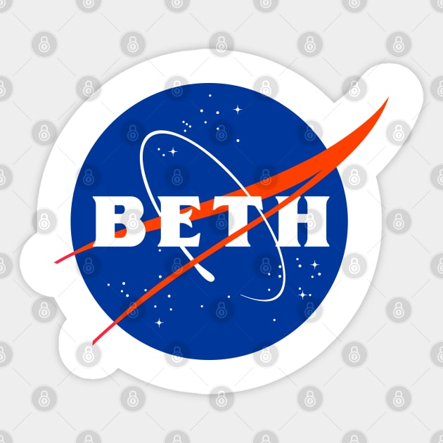 Nasa - Beth Sticker by gubdav